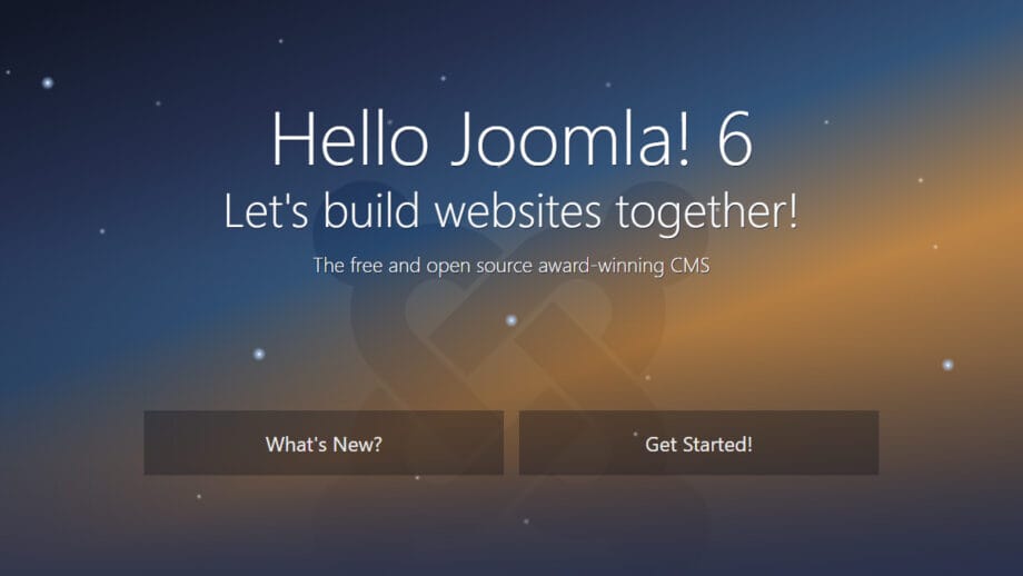 Joomla 6 Screencapture