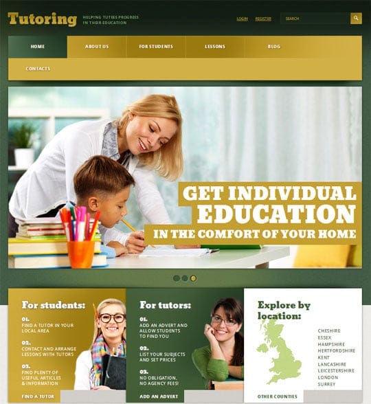 Tutoring-by-TemplateMonster