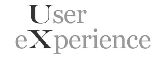 The words User eXperience with the letters U and X in bold, highlighting the abbreviation UX.