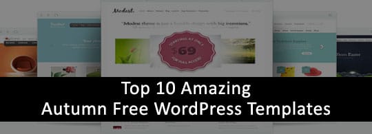 Autumn Free WordPress Templates