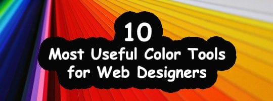 10 Most Useful Color Tools for Web Designers
