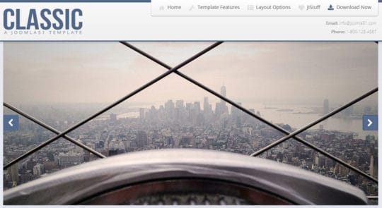 Classic free joomla templates