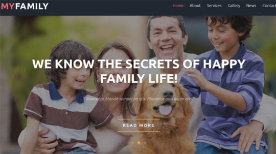 My Family free joomla templates