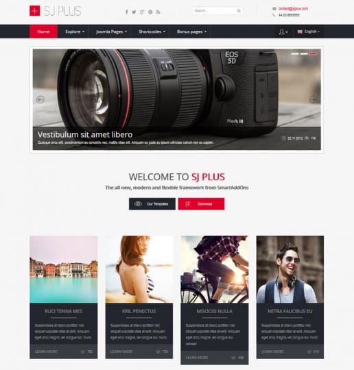 SJ Plus free joomla templates