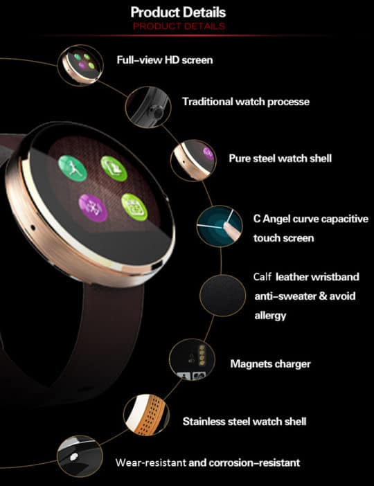 DW360 MTK2502 Smart Watch - Additional Image 2