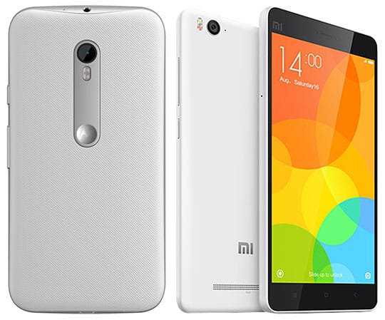 Motorola Moto G (3rd Gen) Vs Xiaomi Mi 4i - Back