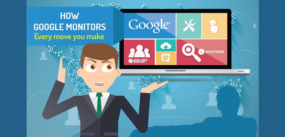 How Google Spies on You Round The Clock (Infographic)