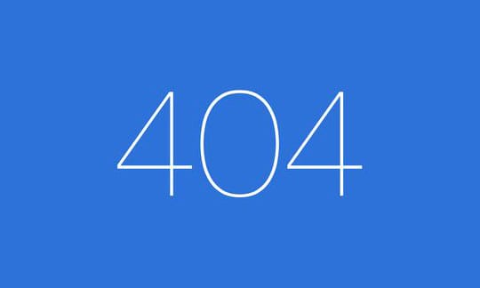 404 Error Page Design