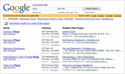 Google Local in its BETA form