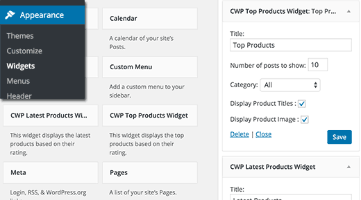 WP-Product-Review-Widgets