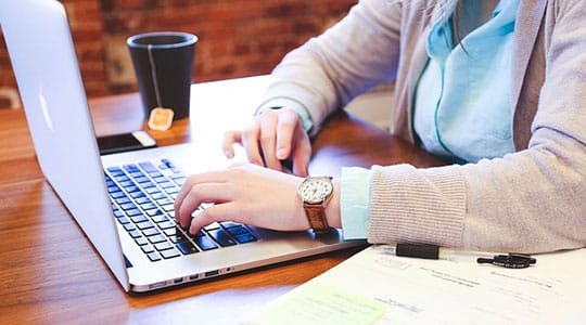 web designer developer laptop working desk