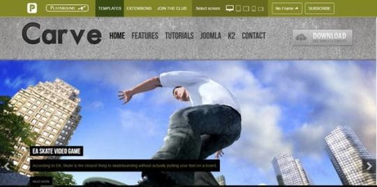 carve - Best Free Joomla Templates