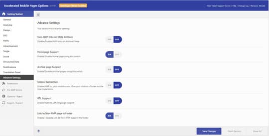 AMP-Advance-Settings