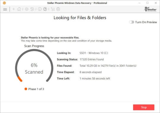 Stellar Phoenix Windows Data Recovery Pro - 3