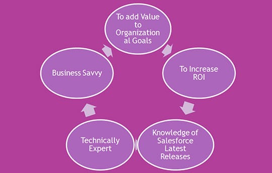 Role and Responsibilities of Salesforce Consultants Chart