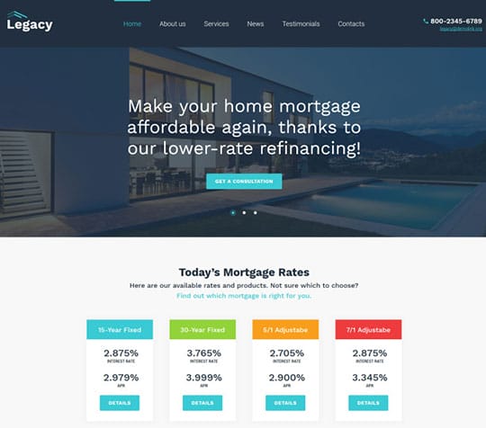 Mortgages - WordPress Business Themes