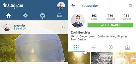 Instagram-UI-Material-Design