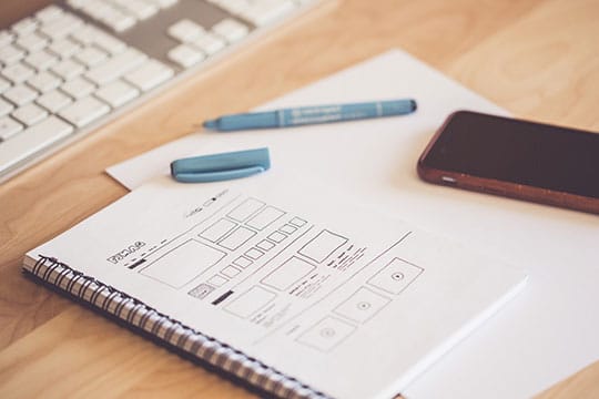 design-device-document-draw-notebook-sketch-wireframe-framework