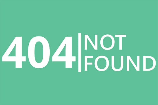 404 error page not found