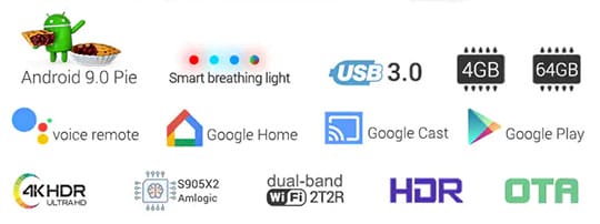 MECOOL KM3 Android Voice Control TV Box - 2