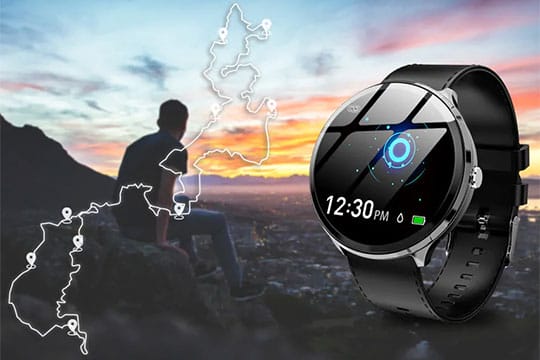 Kospet V12 Leather Smartwatch - 4