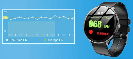 Kospet V12 Leather Smartwatch - 7