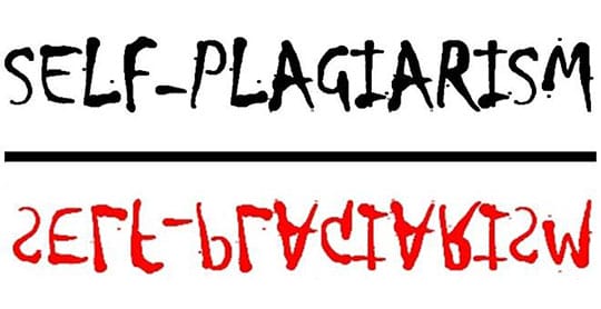 self-plagiarism