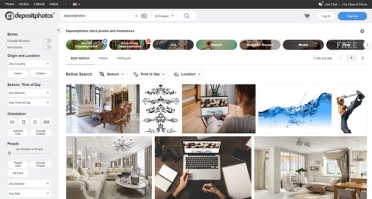 Depositphotos-search-page