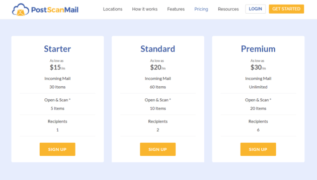 Postscan-mail-plan-pricing