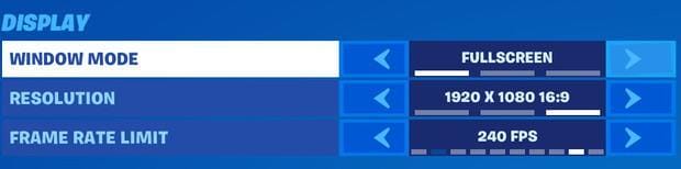 Fortnite-display-settings