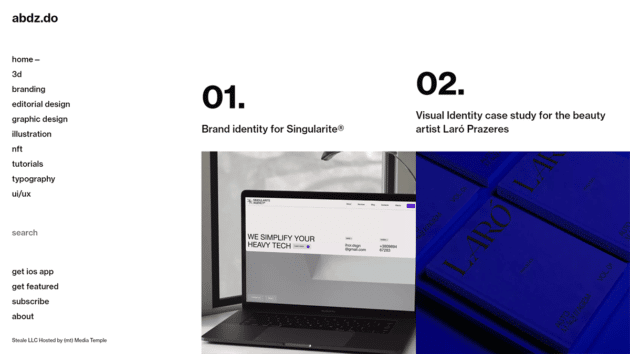 Abduzeedo-website-screenshot