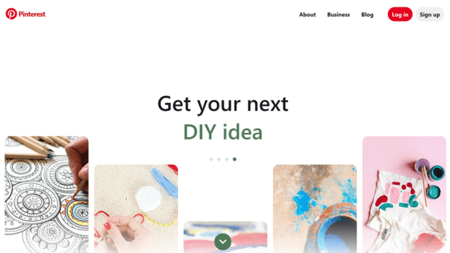 Pinterest-website-screenshot