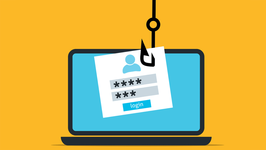 A laptop with a fishing hook attached to it.