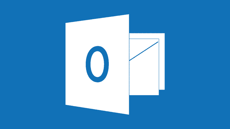 Microsoft Outlook logo with a white envelope and a letter O on a blue background.