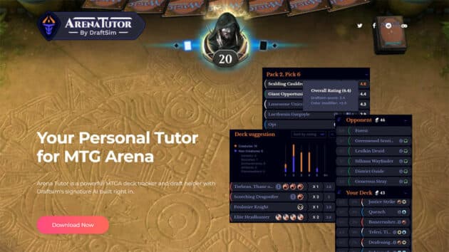 Draftsim MTGAassistant website screenshot