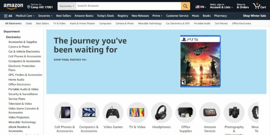 Amazon-Electronics-screenshot.
