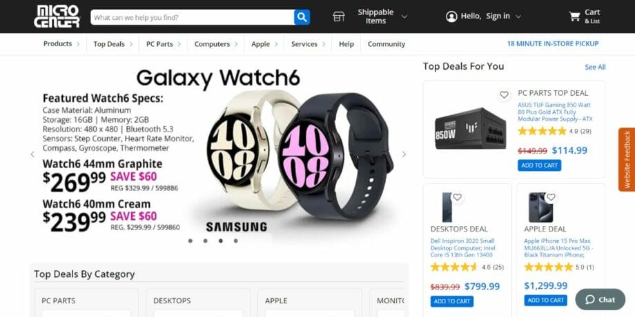 Micro-Center-screenshot.