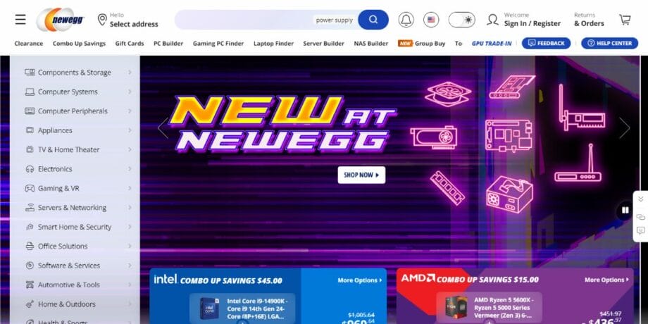 Newegg-Electronics-screenshot.