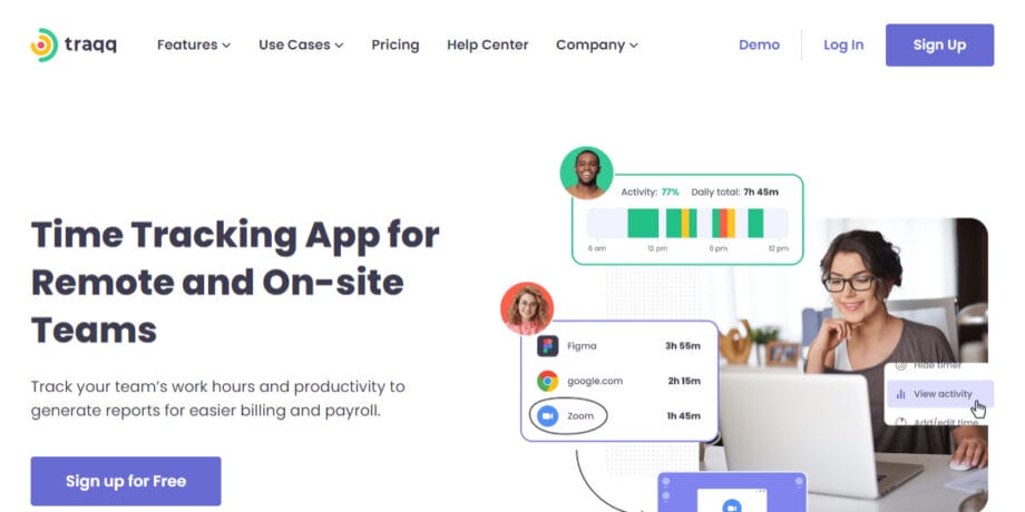 Time-Tracker-for-Teams-and-Individuals-Traqq-screenshot