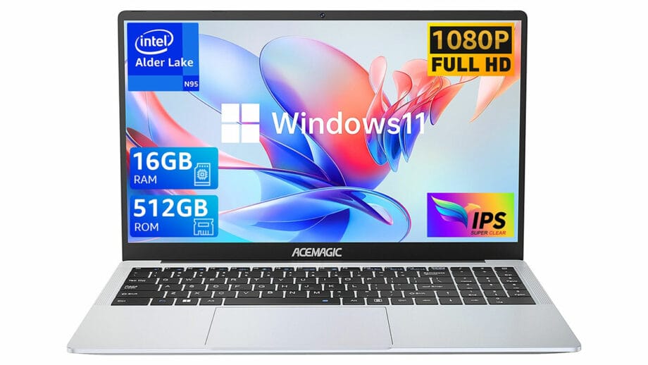 An ACEMAGIC ‎AX15 Laptop with windows 11 on it.