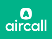 Aircall Business Phone System logo on a green background.