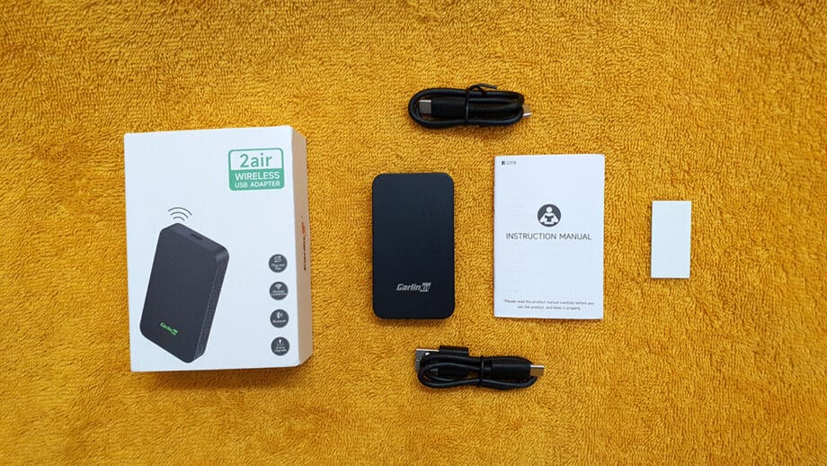 Carlinkit 5.0 (2air) Wireless CarPlay and Android Auto Adapter Package Contains