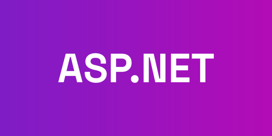 A purple background with white ASP.NET text.