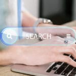 Homepage concept with search bar