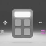 a calculator sitting on top of a table