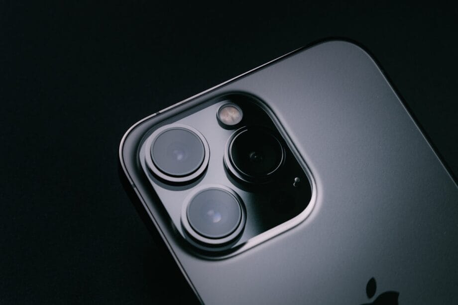 a close up of a cell phone with a camera