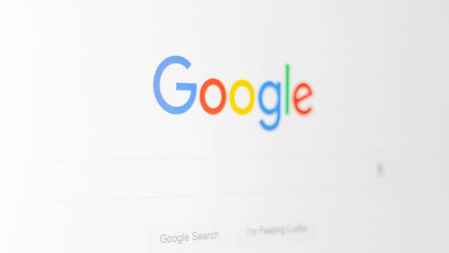 Google search engine homepage displaying the Google logo above an empty search bar on a white background.
