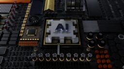 a close up of a computer motherboard with many components