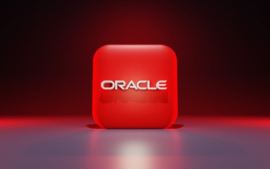 a red cube with white text