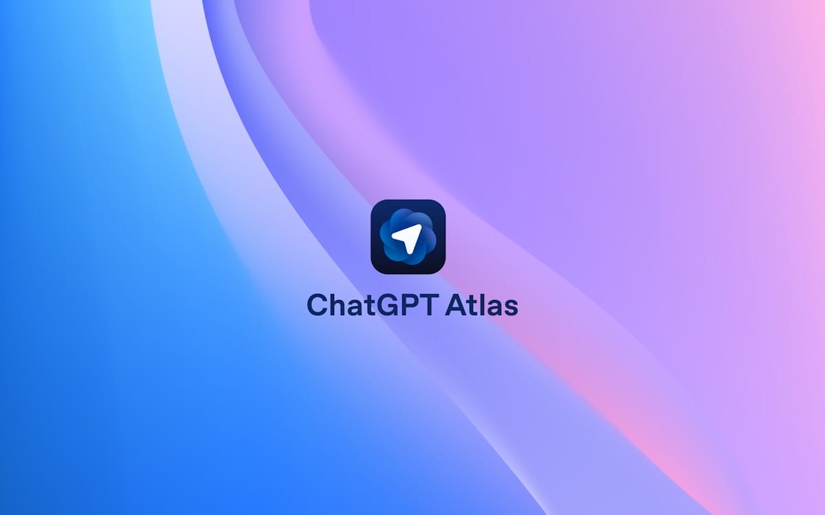 Chatgpt atlas app icon on a colorful background.